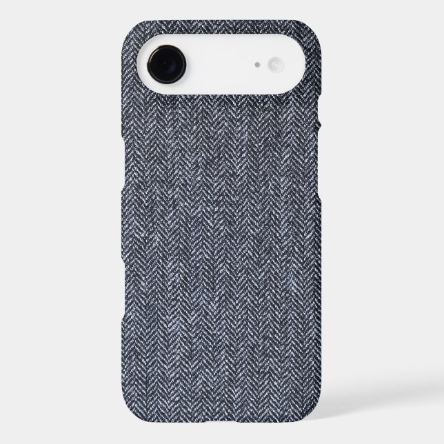Case: Grey Tweed Fabric Case-Mate iPhone Case (Back)