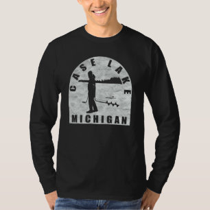 Case Lake Ice Fishing Michigan T-Shirt