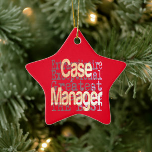 Case Manager Extraordinaire Ceramic Tree Decoration