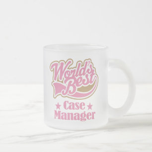 Case Manager Gift Frosted Glass Coffee Mug