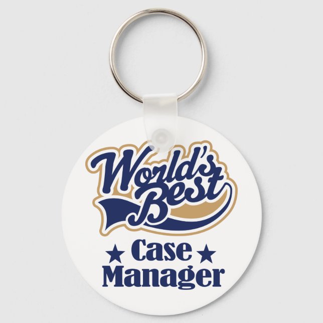 Case Manager Gift (Worlds Best) Key Ring (Front)