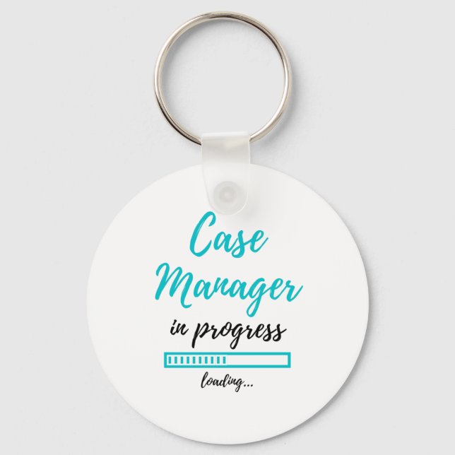 Case Manager In Progress 2 Key Ring (Front)