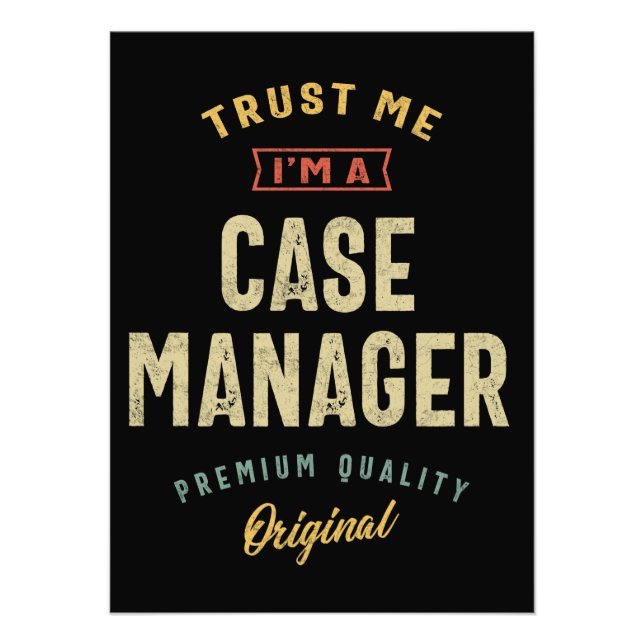 Case Manager Job Title Men Women Gift Photo Print (Front)