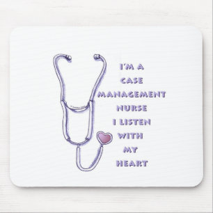 Case Manager Nurse Heart Mouse Mat