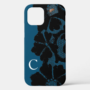 CASE-MATE ANTIQUE BLACK LACE PATTERN DIY INITIAL iPhone 12 CASE
