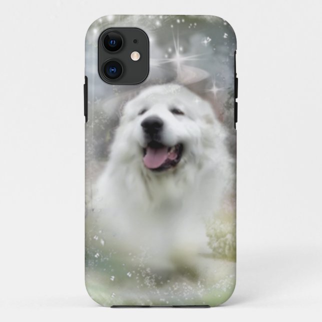 Case-Mate - Great Pyrenees Winter Scene iPhone Case (Back)