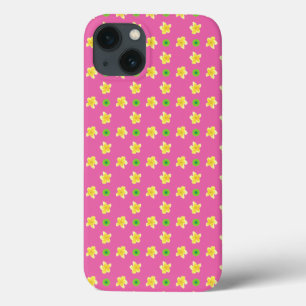 Case-Mate iPad AirCase: Primroses on Deep Pink iPhone 13 Case