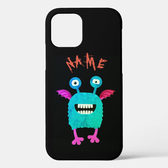 CASE MATE IPHONE 12 HAPPY MONSTER WITH WINGS CASE (Back)