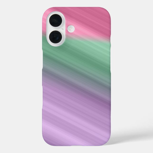 Case mate iPhone 16 cover diagonal lines. (Back)