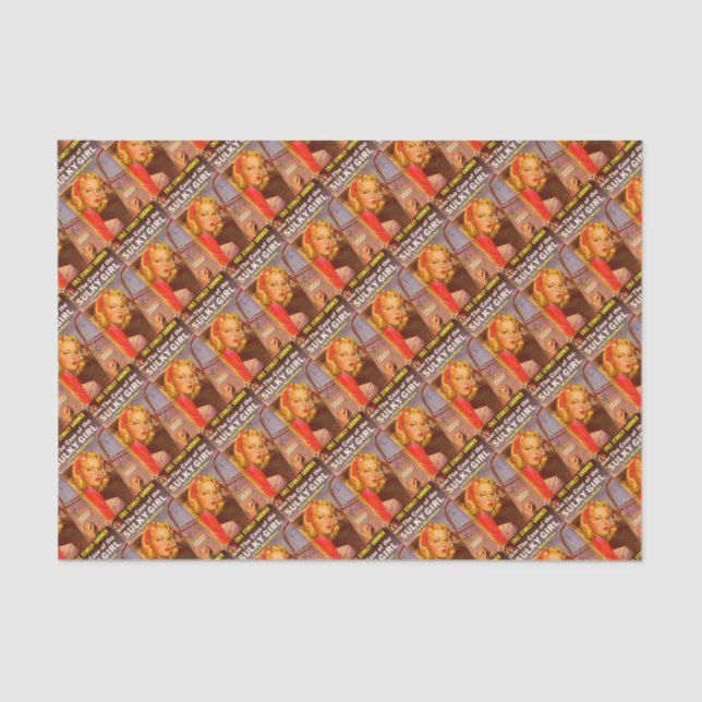 Case of the Sulky Girl book cover Tissue Paper (Front)