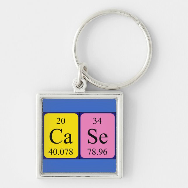 Case periodic table keyring (Front)
