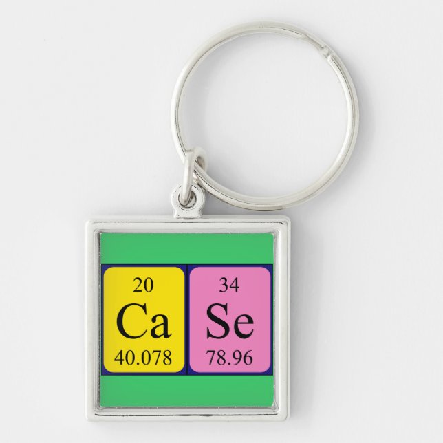 Case periodic table keyring (Front)