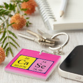 Case periodic table name keyring (Front Right)
