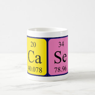 Case periodic table name mug