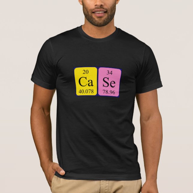 Case periodic table name shirt (Front)