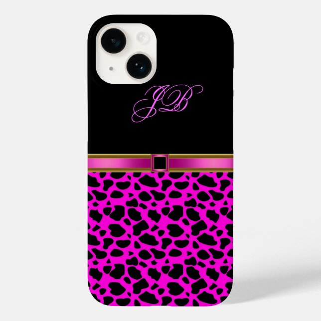 Case Wild Pink Black (Back)