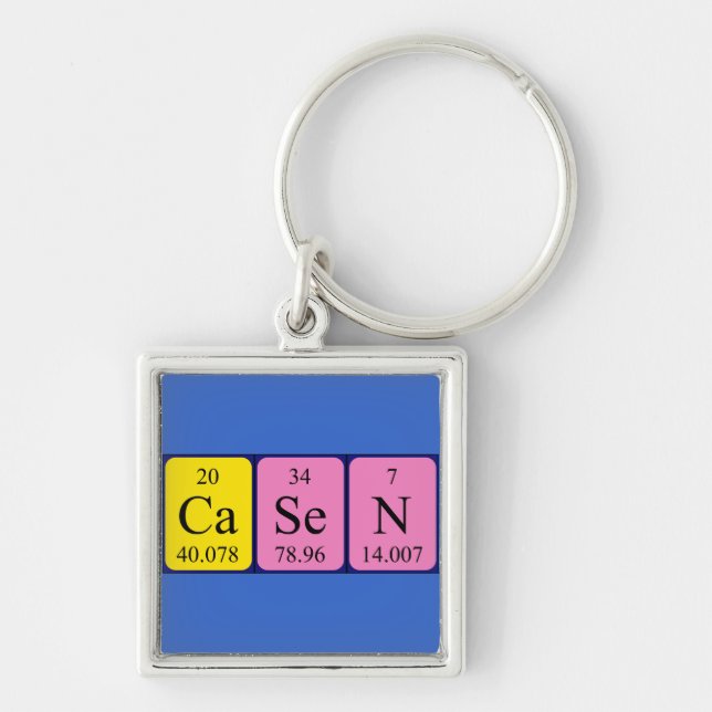 Casen periodic table name keyring (Front)