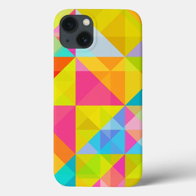 Cases - iPhone's  iPads Samsung - Bright Geometric (Back)