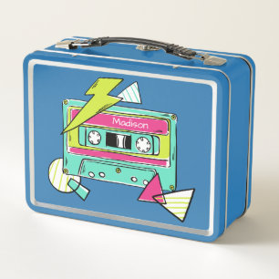 Casette Tape custom name lunch boxes