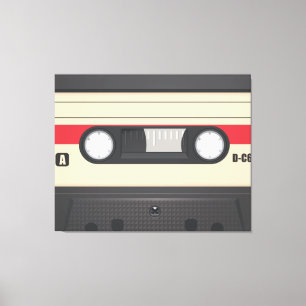 Casette Tape - Purple Canvas Print