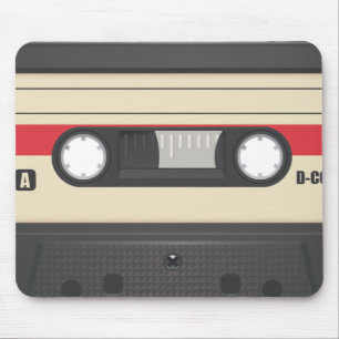 Casette Tape - Sunset Red Mouse Mat