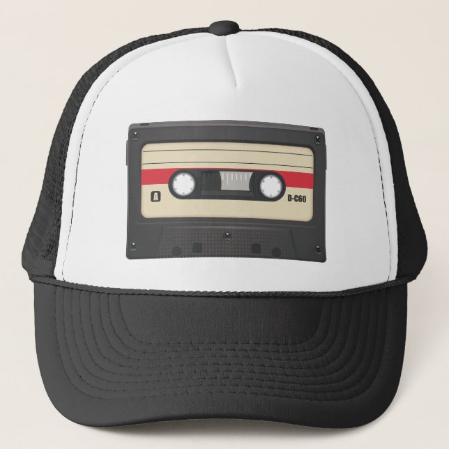 Casette Tape - Sunset Red Trucker Hat (Front)