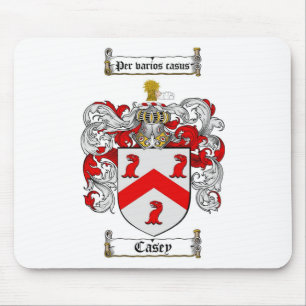 CASEY FAMILY CREST -  CASEY COAT OF ARMS MOUSE MAT