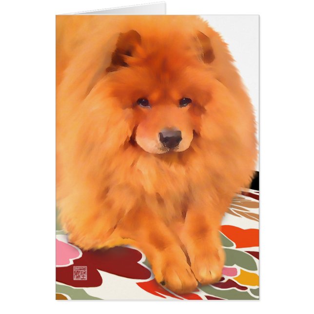 "CASEY" heARTdog Chow Art Card (Front)