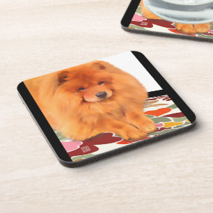 CASEY heARTdog chow Coaster