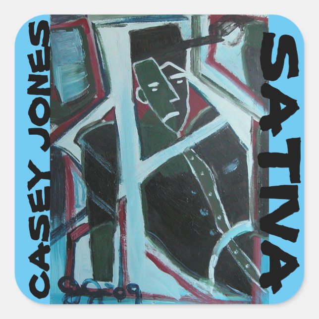 CASEY JONES SATIVA SQUARE STICKER (Front)