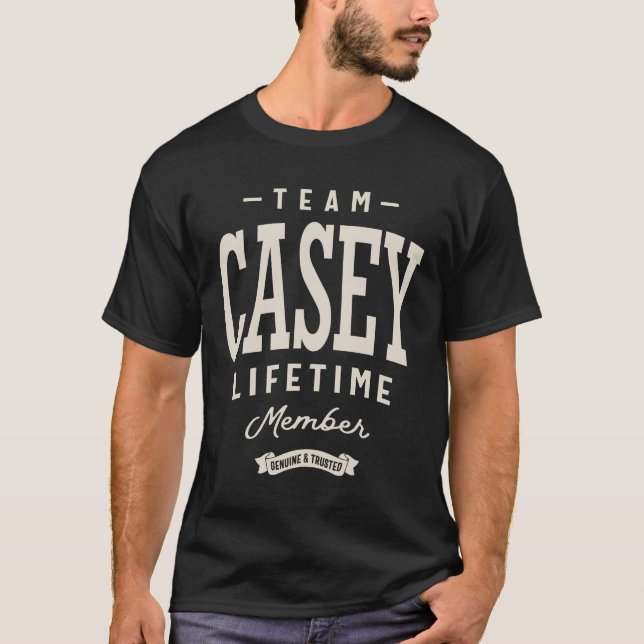 Casey Lifetime Member Personalised Name Casey T-Shirt (Front)