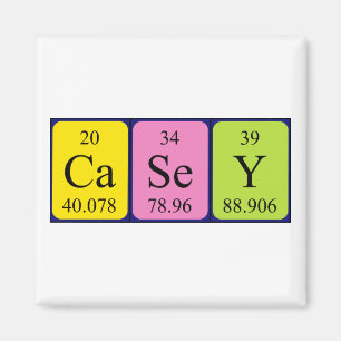 Casey periodic table name magnet