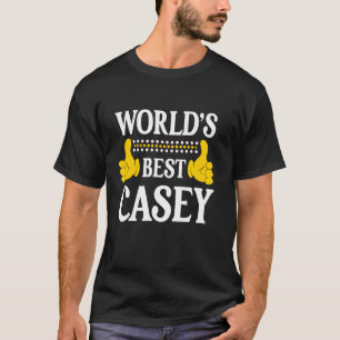Casey Surname Funny Team Family Last Name World's T-Shirt