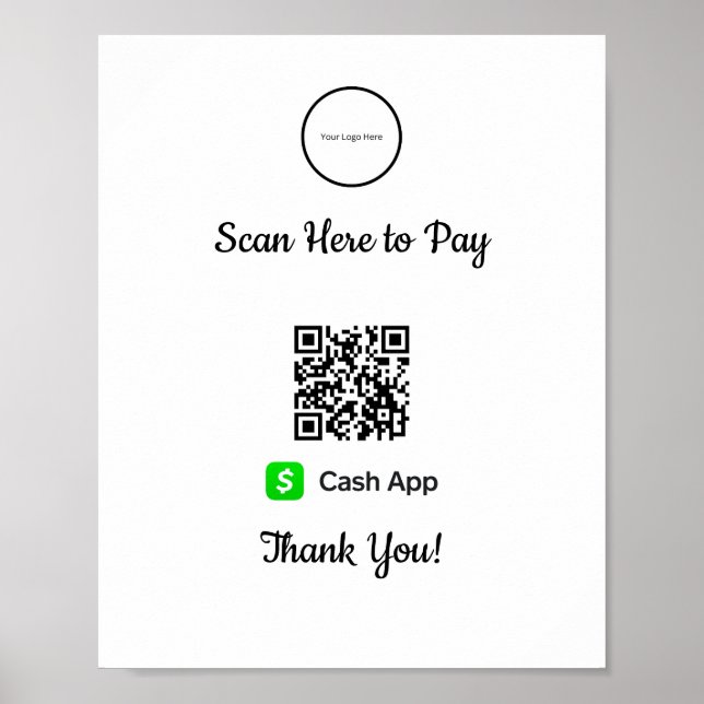 Cash App Mobile Payment | Scan To Pay  Poster (Front)