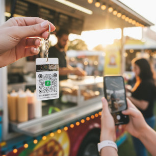 Cash App & Venmo QR Code Personalised Keychain