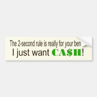 CASH BUMPER STICKER