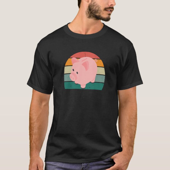 Cash coins bank account investing share currency p T-Shirt (Front)