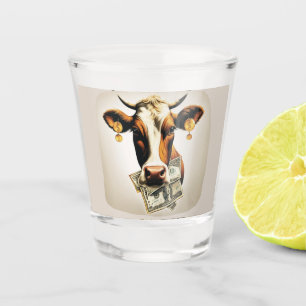 Cash Cow  Shot Glass