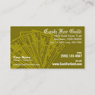 Cash For Gold Business Card