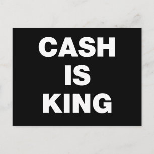 Cash is King Postcard
