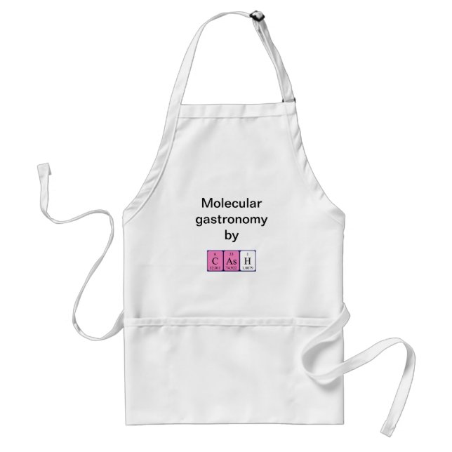 Cash periodic table name apron (Front)