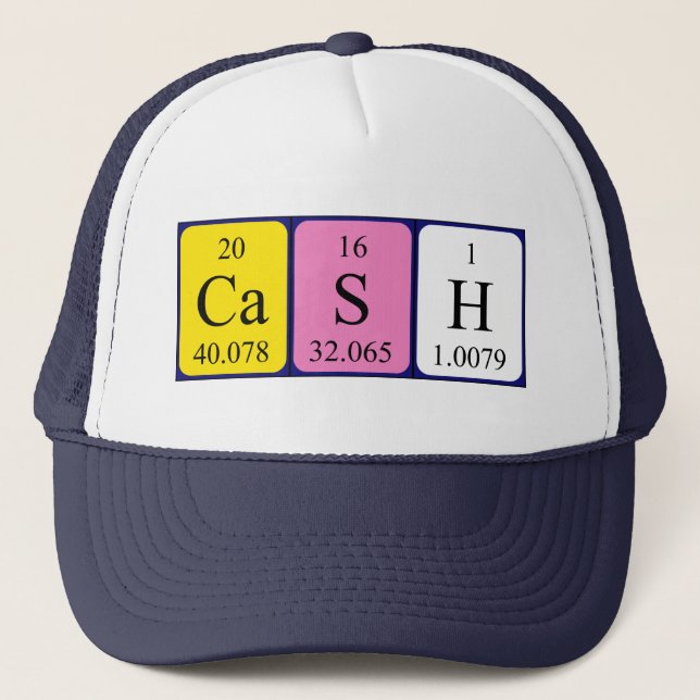 Cash periodic table name hat (Front)