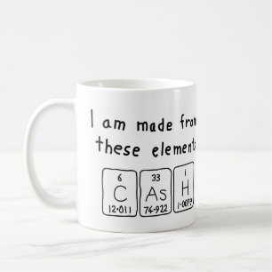 Cash periodic table name mug