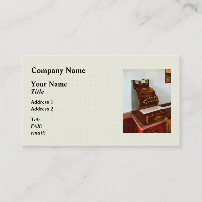 Cash Register Enclosure Card (Front)