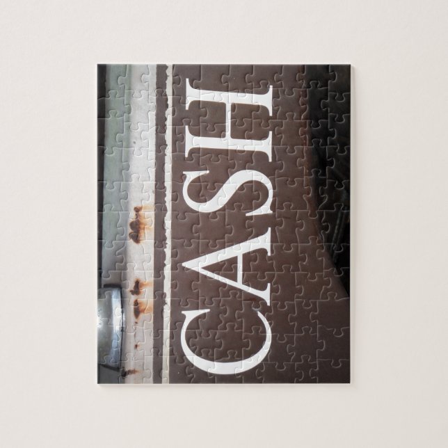 CASH Tow Truck Vintage Car Sign Jigsaw Puzzle (Vertical)