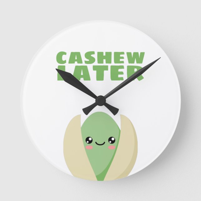 Cashew Later Round Clock (Front)