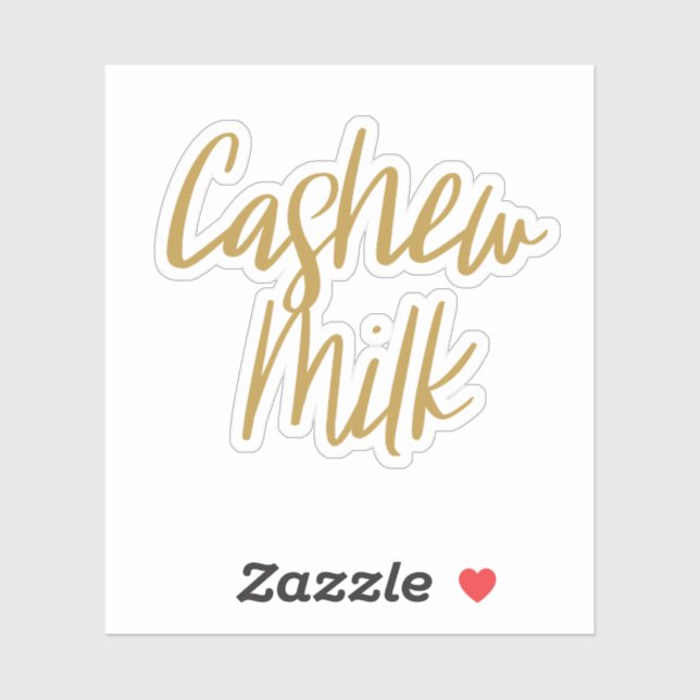Cashew Milk Storage Sticker (Sheet)