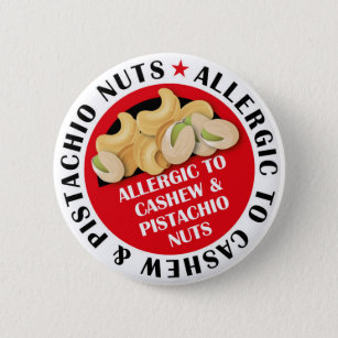 pistachio nut allergy cashew badge