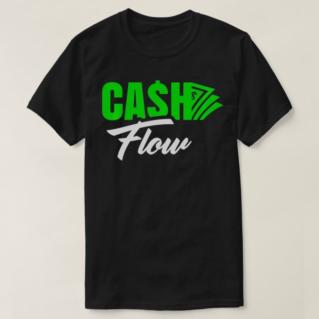 Cashflow Entrepreneur Investor Finance Crypto Busi T-Shirt (Design Front)