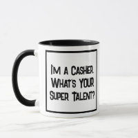 Cashier Super Talent. Two Tone Coffee Mug